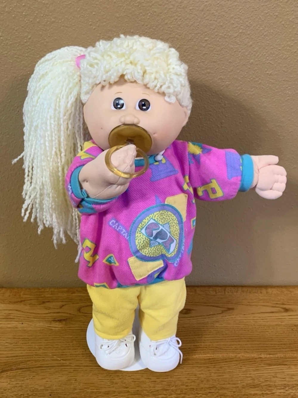 Vintage Cabbage Patch Kids Designer Line Doll With Pacifier
